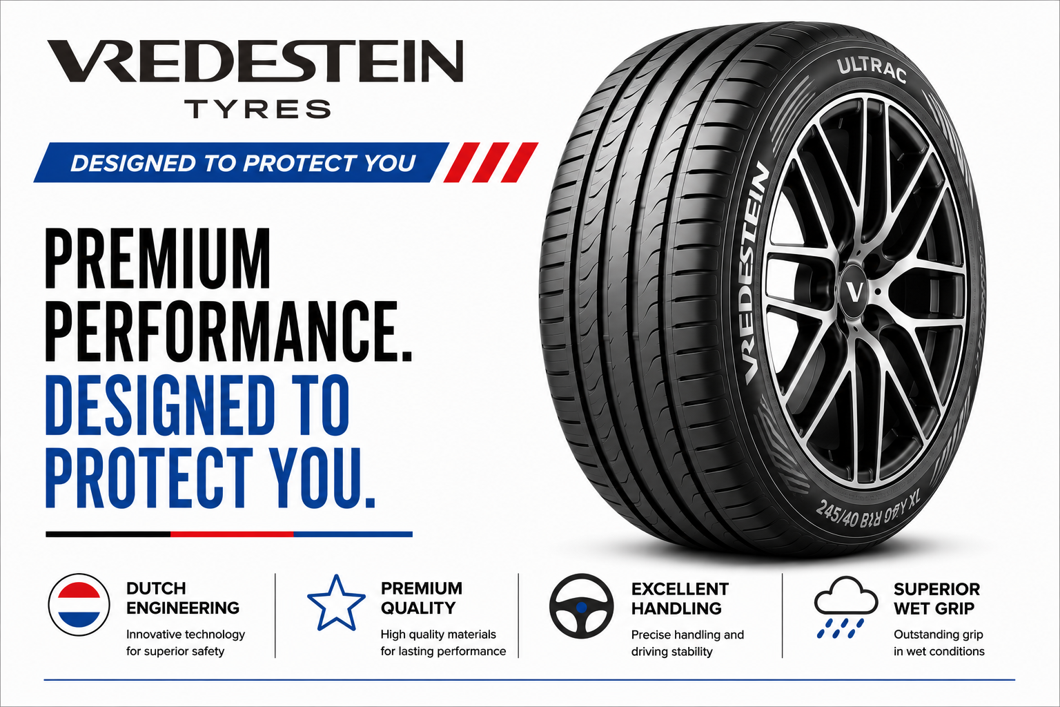 185/70R13 86T Vredestein Quatrac 5 3PMSF All Season Car Tyre